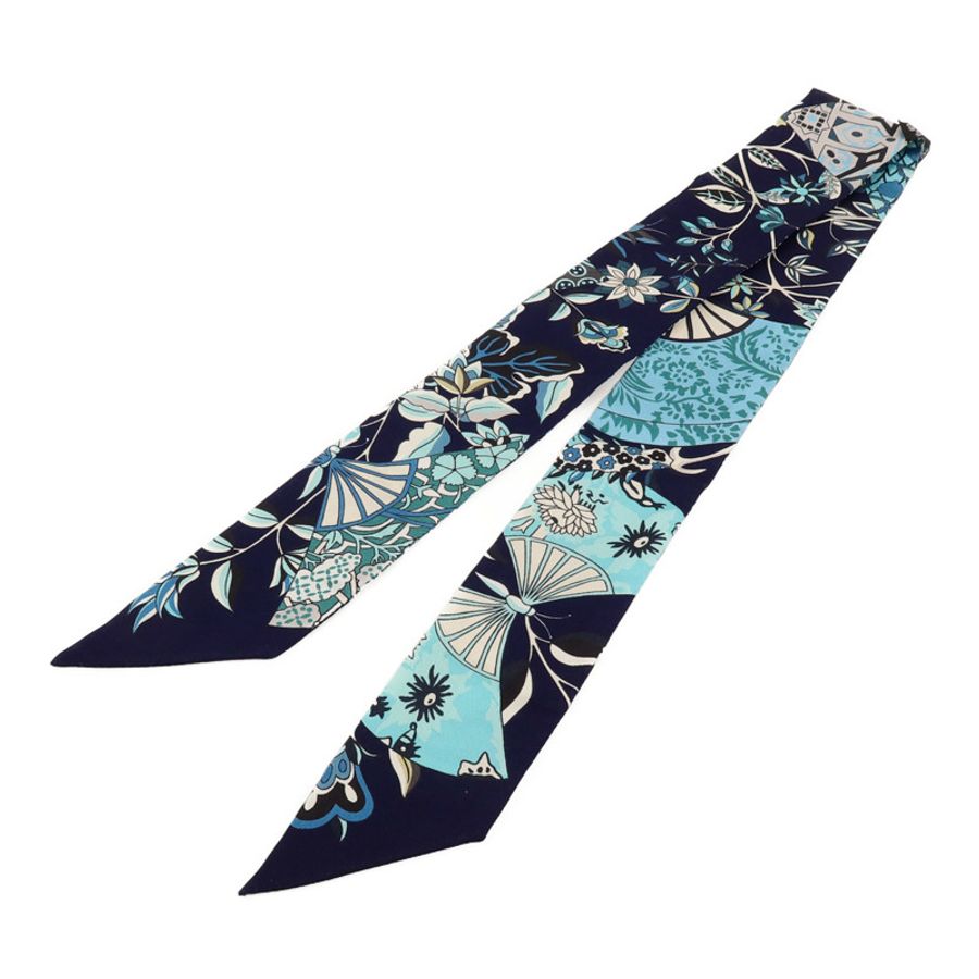 HERMES 絲質Twilly絲巾-1