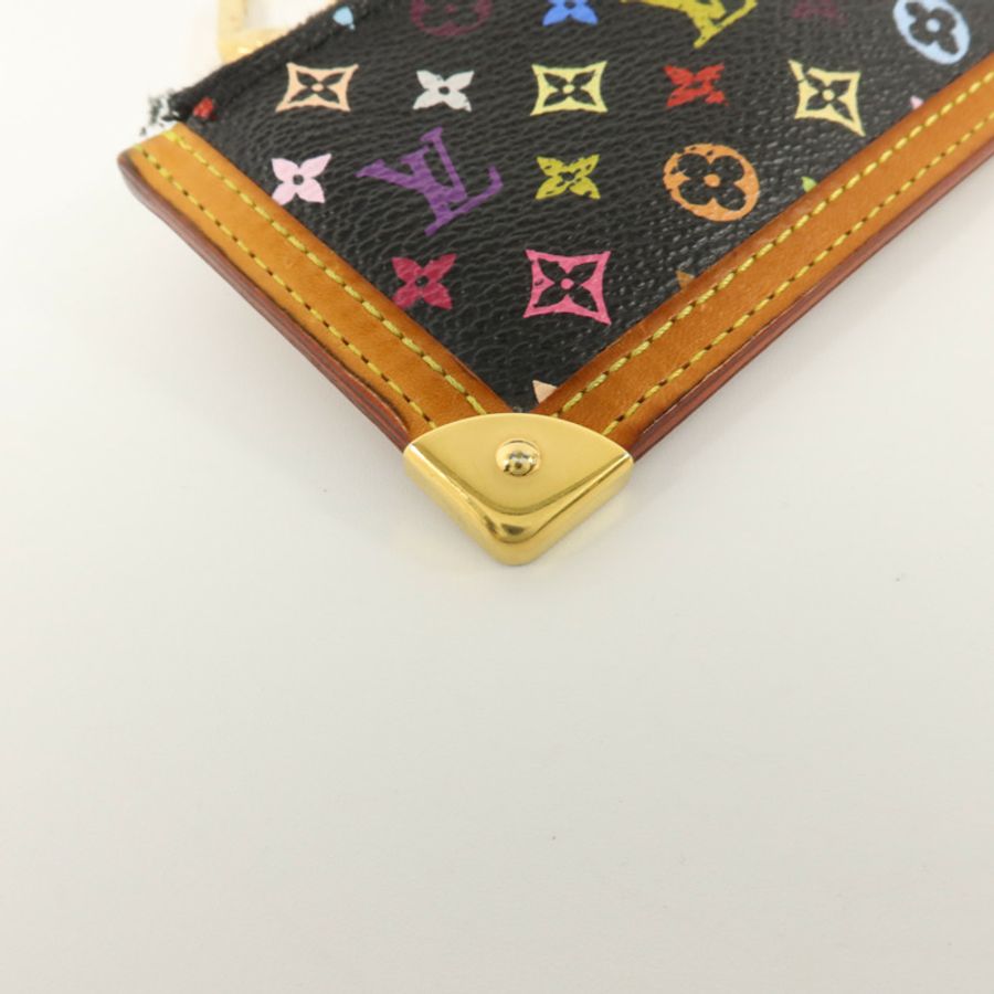 LOUIS VUITTON Monogram Multicolore Pochette Cles Purse零錢包-10