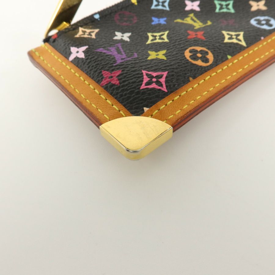 LOUIS VUITTON Monogram Multicolore Pochette Cles Purse零錢包-12