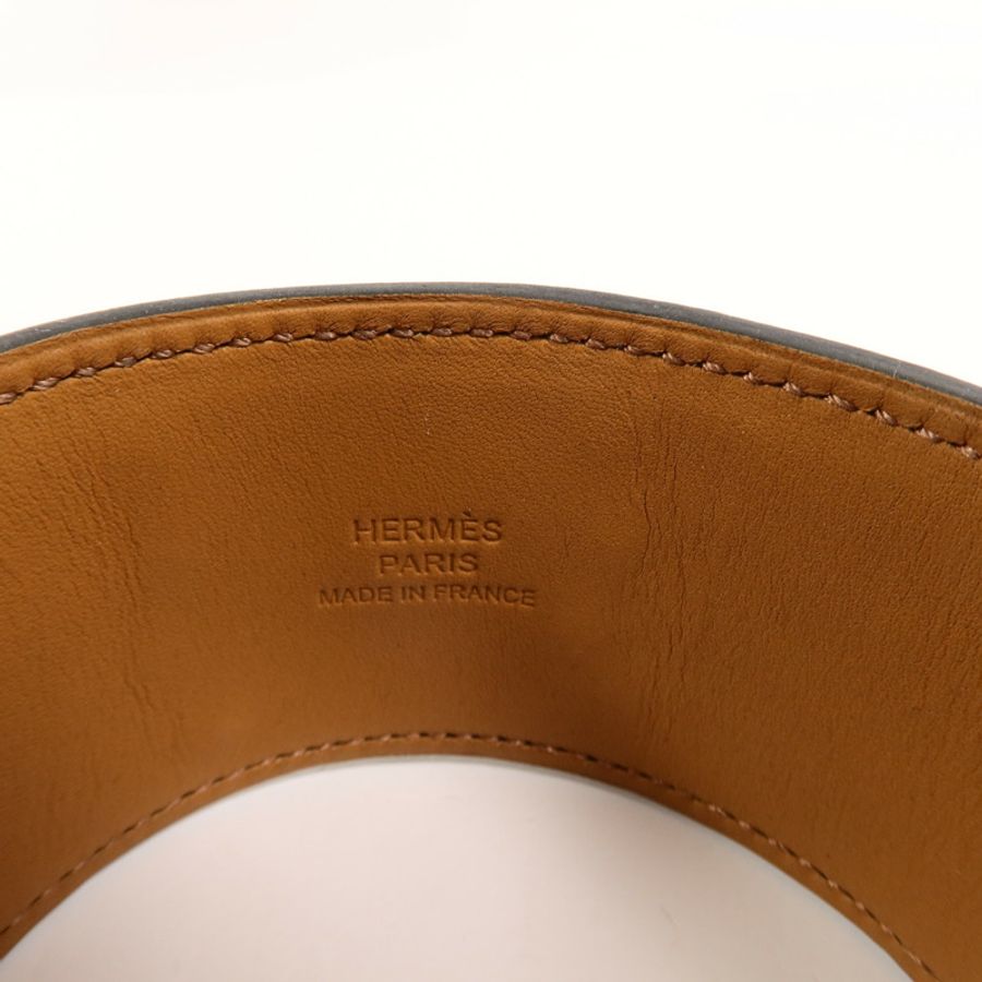 HERMES Swift皮革Collier De Chien Bracelet手帶Ebene-6