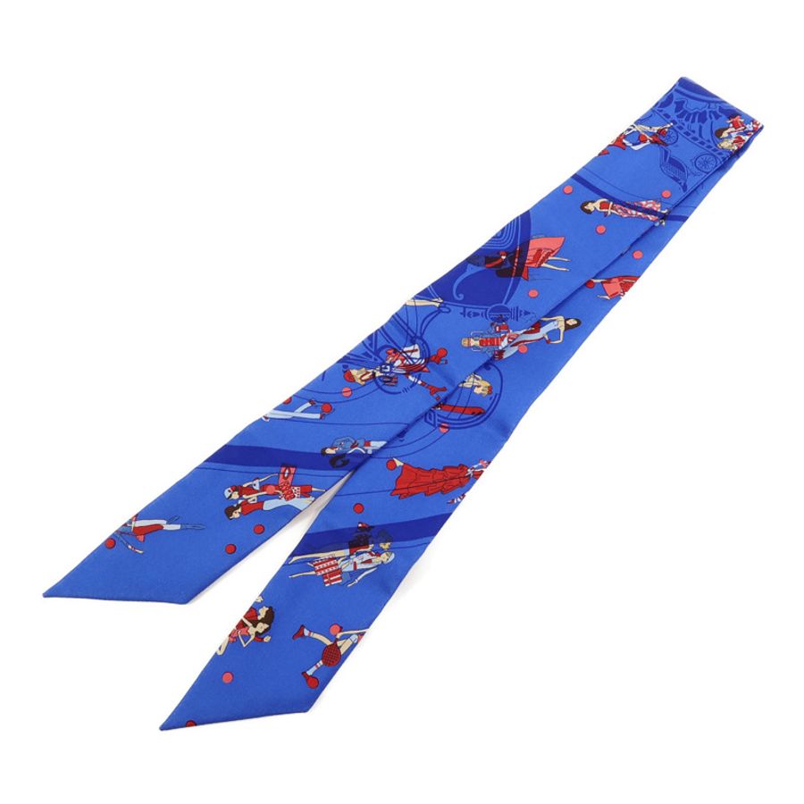 HERMES 絲質Twilly絲巾-1