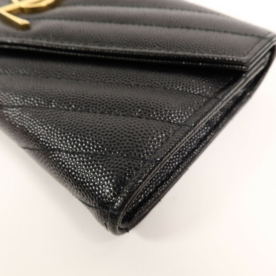 SAINT LAURENT 牛皮皮革Cassandre Matelasse長錢包-11