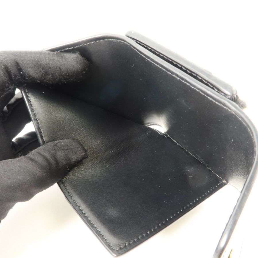 CELINE 牛皮皮革Triomphe Compact Wallet錢包-5