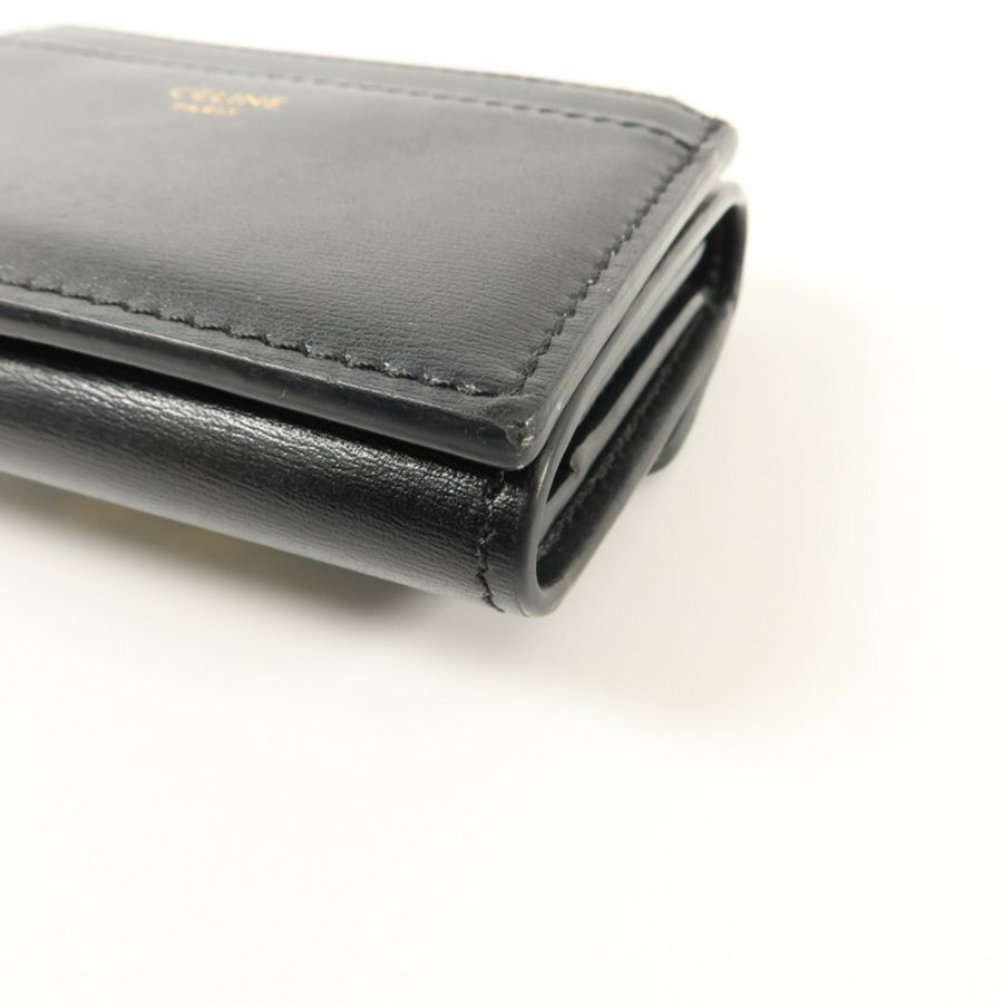 CELINE 牛皮皮革Triomphe Compact Wallet錢包-15