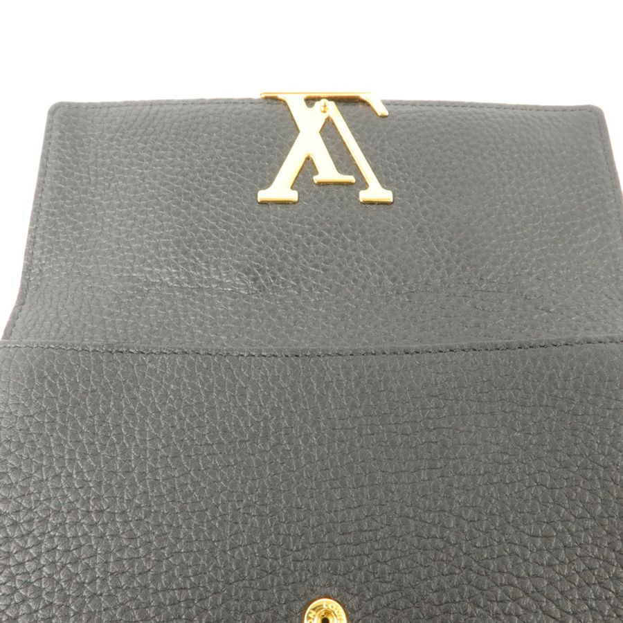LOUIS VUITTON Taurillon Studded Soi Capucines Wallet長錢包-8
