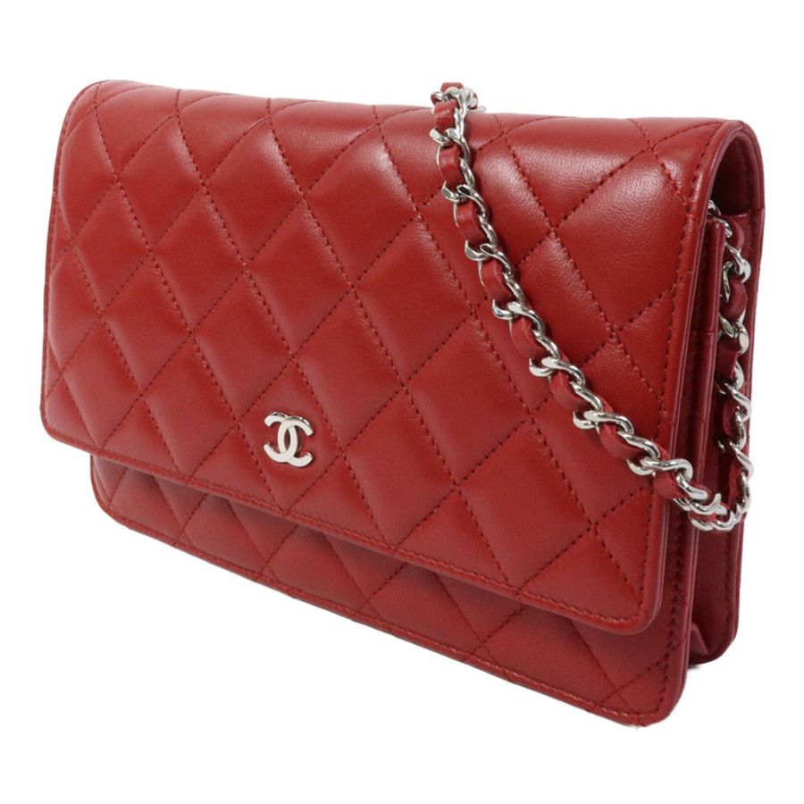 CHANEL 羊皮皮革Wallet On Chain鏈帶肩背袋-1
