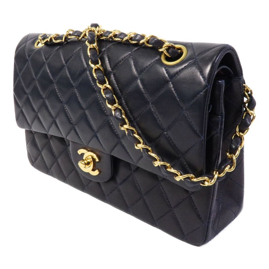 CHANEL 羊皮皮革Vintage Classic Flap鏈帶肩背袋-1