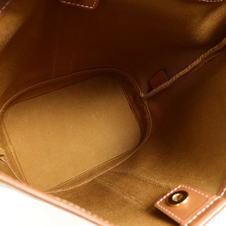 CELINE 塗層帆布Triomphe Bucket Bag Small肩背袋-4