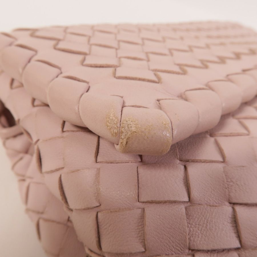 BOTTEGA VENETA 羊皮皮革Olimpia Bag鏈帶肩背袋-14