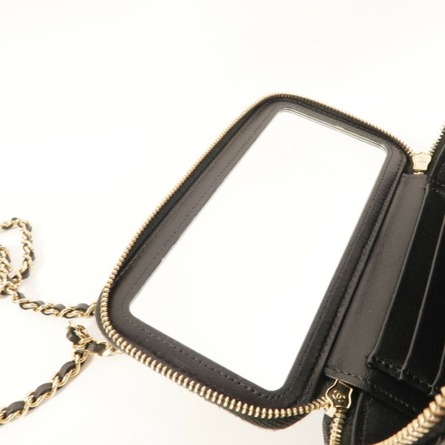 CHANEL 羊皮皮革Top Handle Vanity Case手挽肩背兩用袋-7