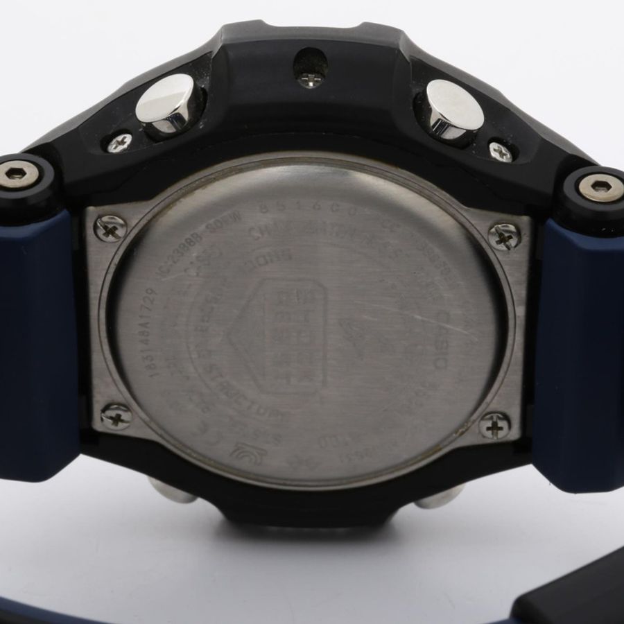 卡西歐 G-SHOCK GRAVITYMASTER GR-B100-1A2JF 黑色 x 藍色樹脂不鏽鋼男士太陽能手錶-3