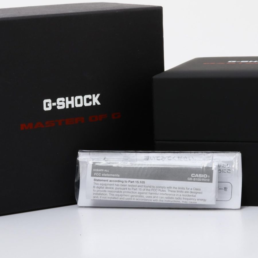 卡西歐 G-SHOCK GRAVITYMASTER GR-B100-1A2JF 黑色 x 藍色樹脂不鏽鋼男士太陽能手錶-6