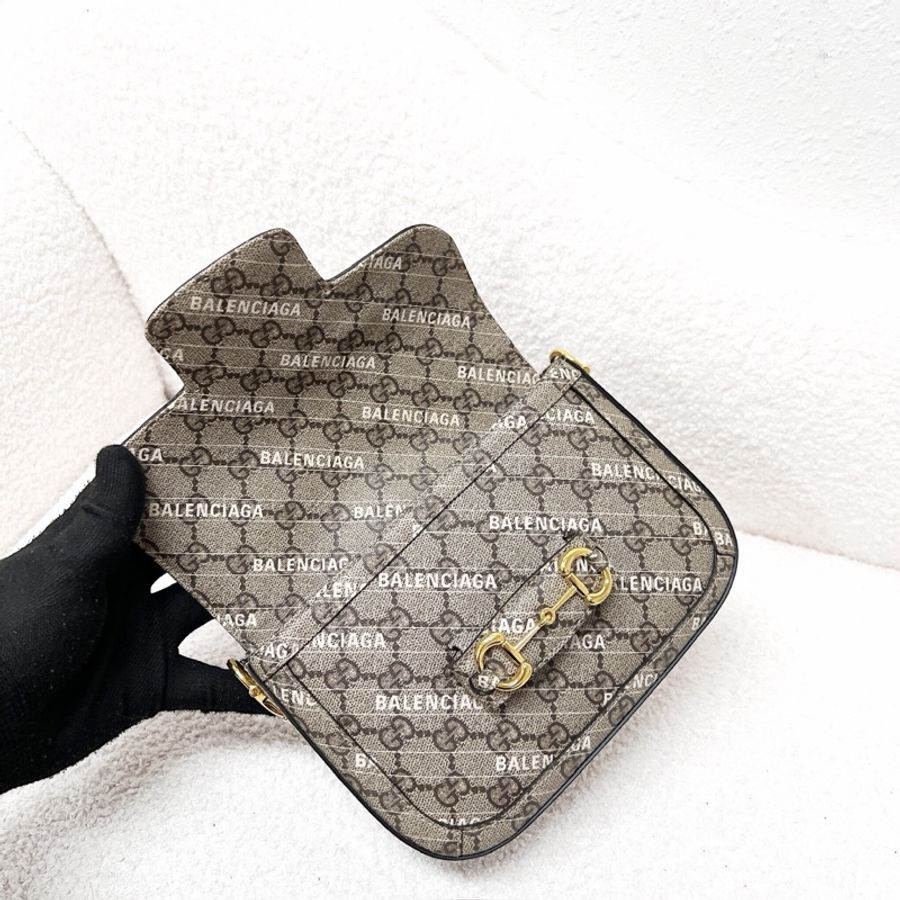 Gucci x Balenciaga Horsebit 1955 Bag-5