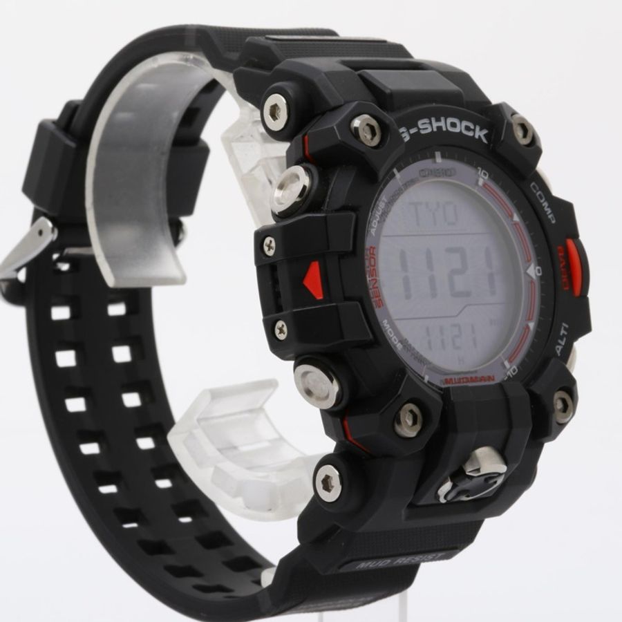 卡西歐 G-SHOCK Master of G - LAND MUDMAN GW-9500-1JF 黑色樹脂 x 不銹鋼男士太陽能電波手錶-2