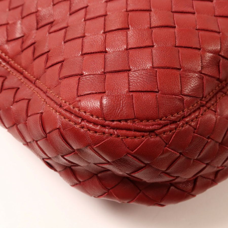 BOTTEGA VENETA 羊皮皮革Intrecciato Hobo Bag肩背袋-13