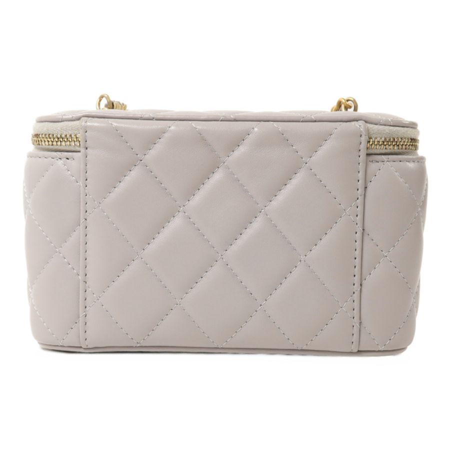 CHANEL 羊皮皮革Vanity Case鏈帶肩背袋-1