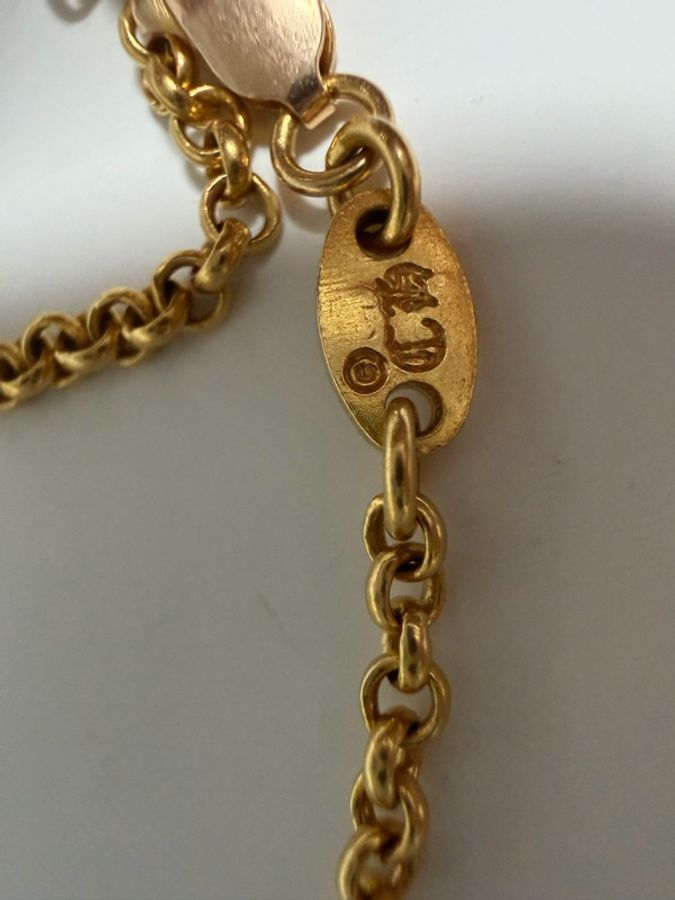 Chrome hearts 22k roll chain 50cm-4