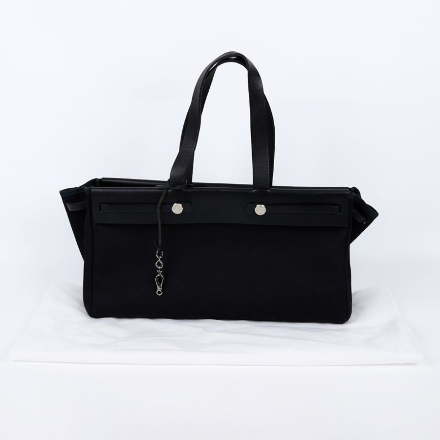 愛馬仕 Hermes Herbag Cabas MM HERCMM G刻 黑Herbag Cabas MM-5
