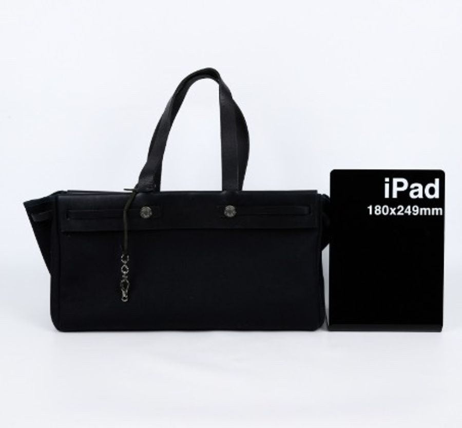 愛馬仕 Hermes Herbag Cabas MM HERCMM G刻 黑Herbag Cabas MM-11