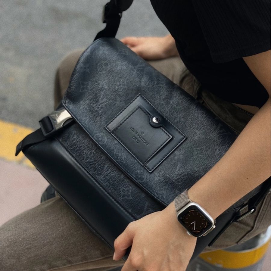 路易威登LV黑武士Messenger PM老花郵差包M40511-1