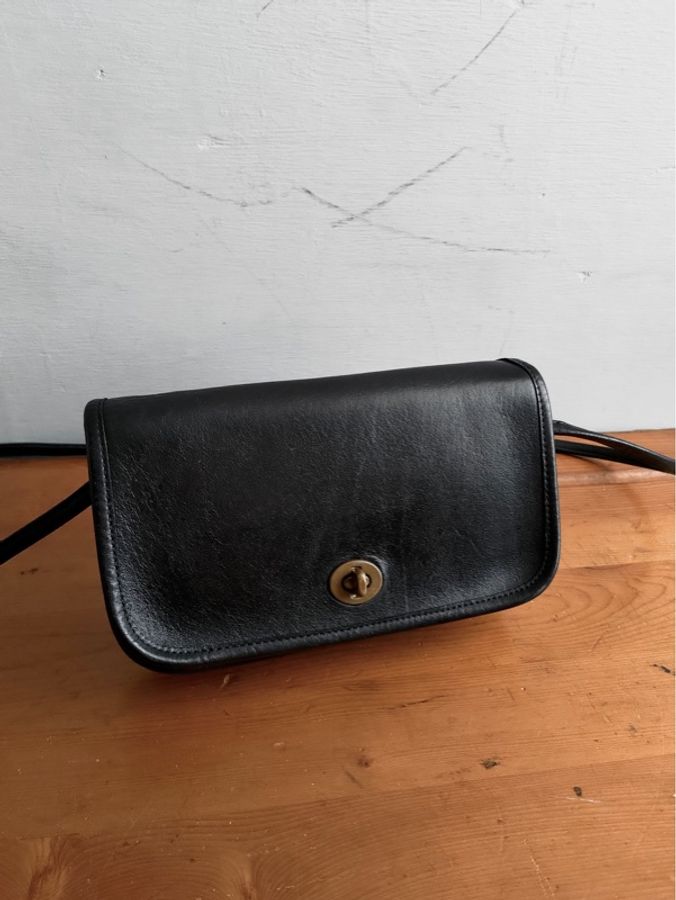 美製老品 #COACH 黑色小方包 | 美式 | 古典 | 老包 | 老靈魂 | VTG-1