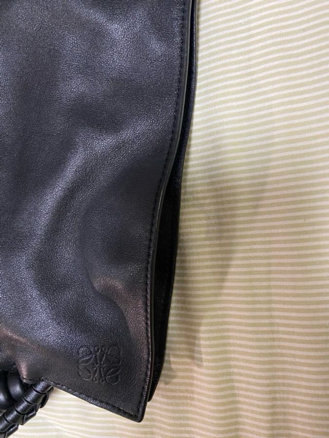 Loewe 羅意威福袋Flamenco Clutch黑金中號-6