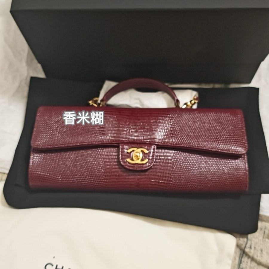 Chanel香奈兒26A高級手工坊稀有限定酒紅色手提包-0