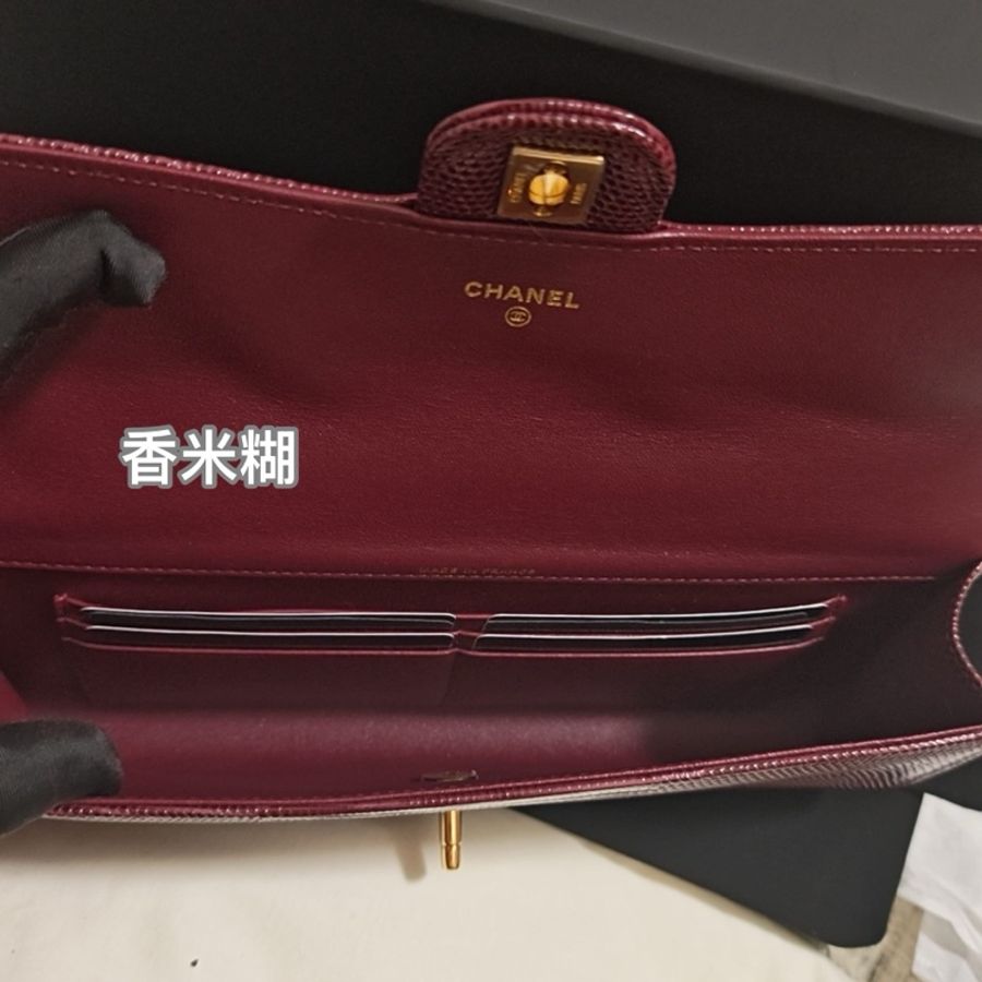 Chanel香奈兒26A高級手工坊稀有限定酒紅色手提包-3