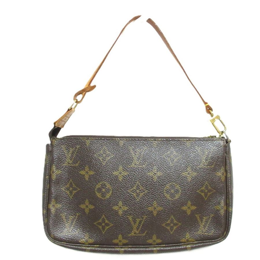 路易威登 (LOUIS VUITTON) 女士 Monogram Pochette Accessoires 配件包 M51980 棕色-1
