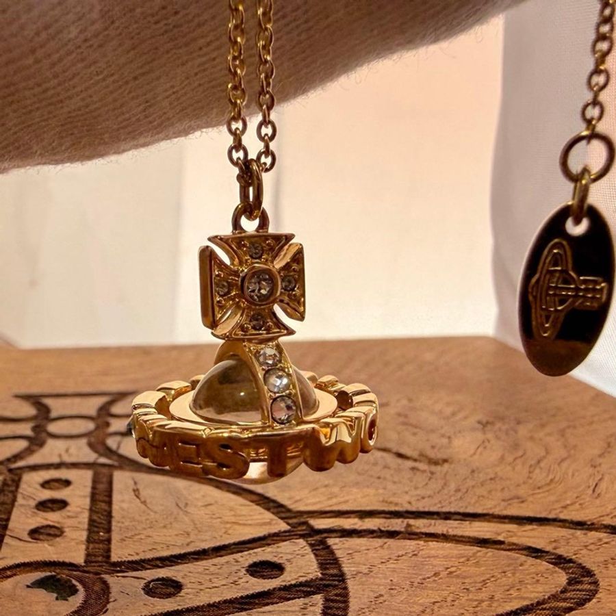 🌷VivienneWestwood 環狀項鍊｜經典花紋✦fufu style 精品✦ 氣質款｜項鍊.字母環狀項鍊-11