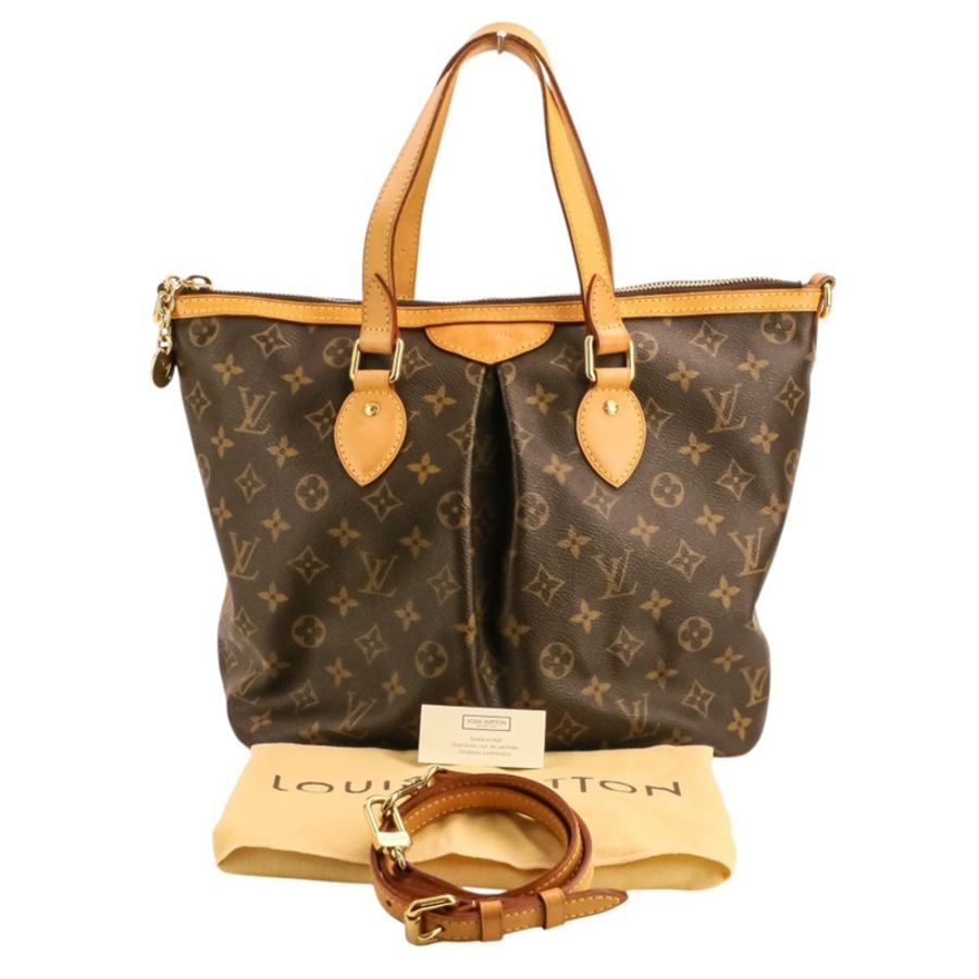 路易威登 Palermo PM Monogram 單肩包/手提包 M40145 棕色 女士-12