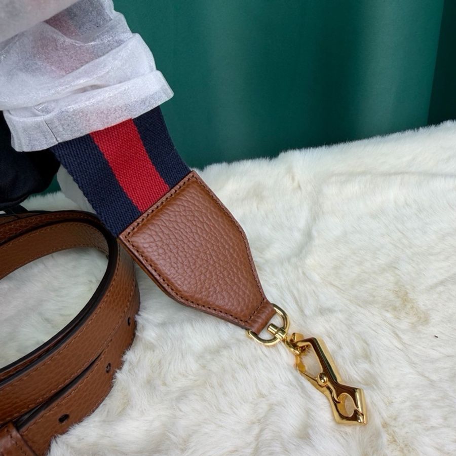 閒置未使用 gucci古馳 1955 迷你mini 小號 丹寧 單寧牛仔-8