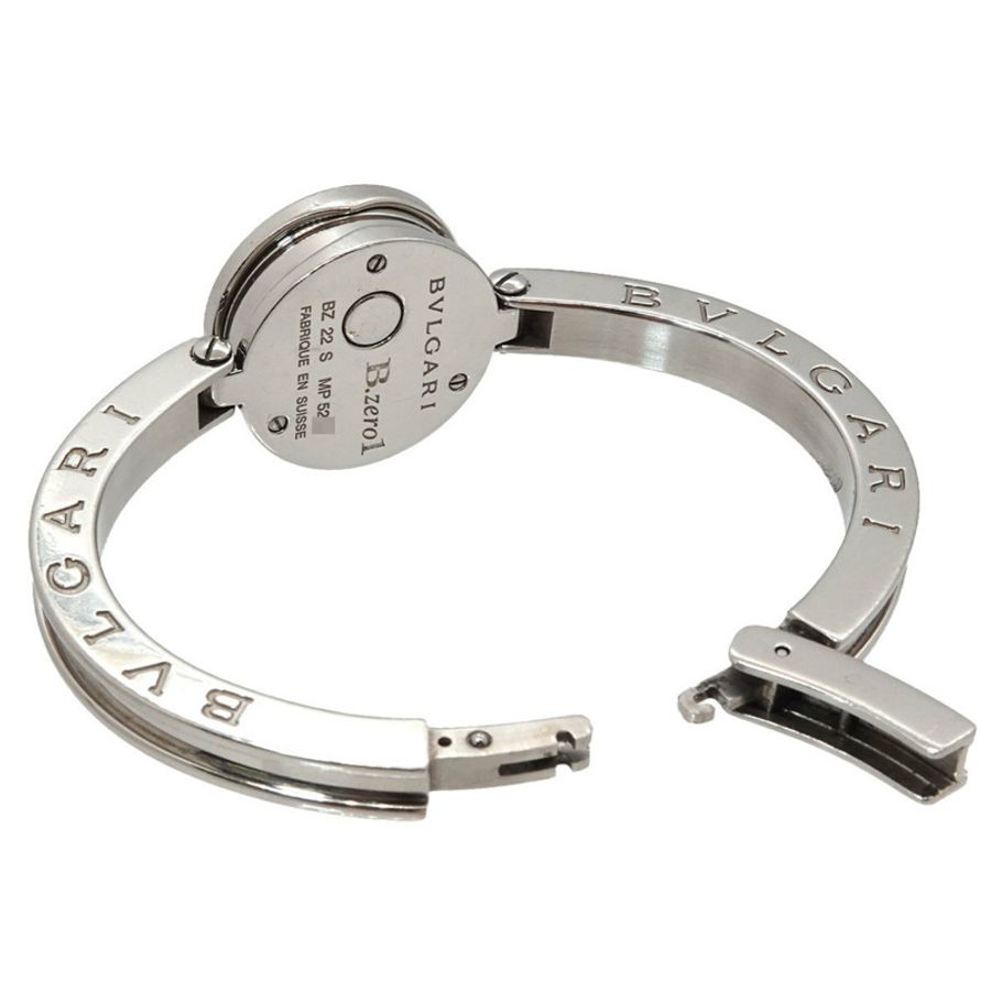 寶格麗 BVLGARI B-Zero1 BZ22S 手鐲式腕錶 鑲鑽女士黑色石英錶-3