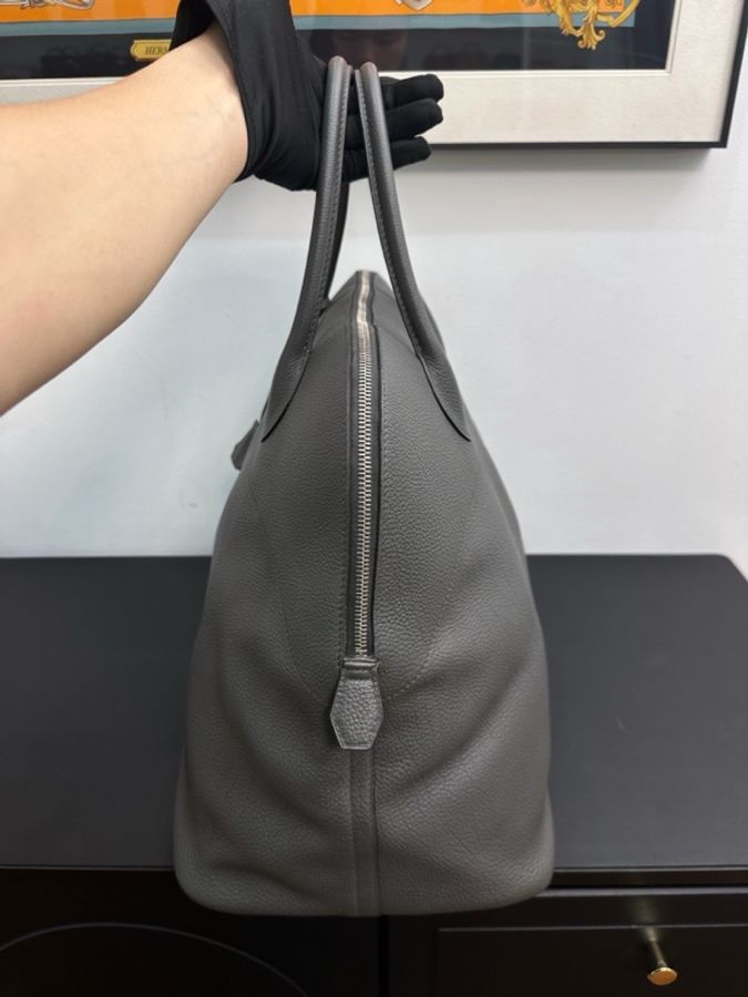 Hermès 愛馬仕Bolide45石墨灰 銀扣 TC皮鎖具-2