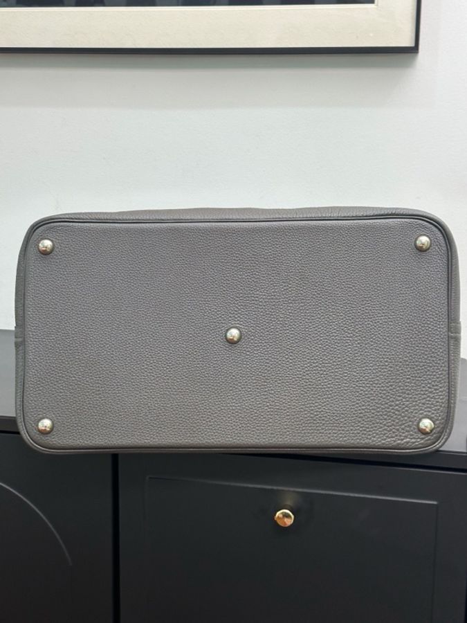 Hermès 愛馬仕Bolide45石墨灰 銀扣 TC皮鎖具-6