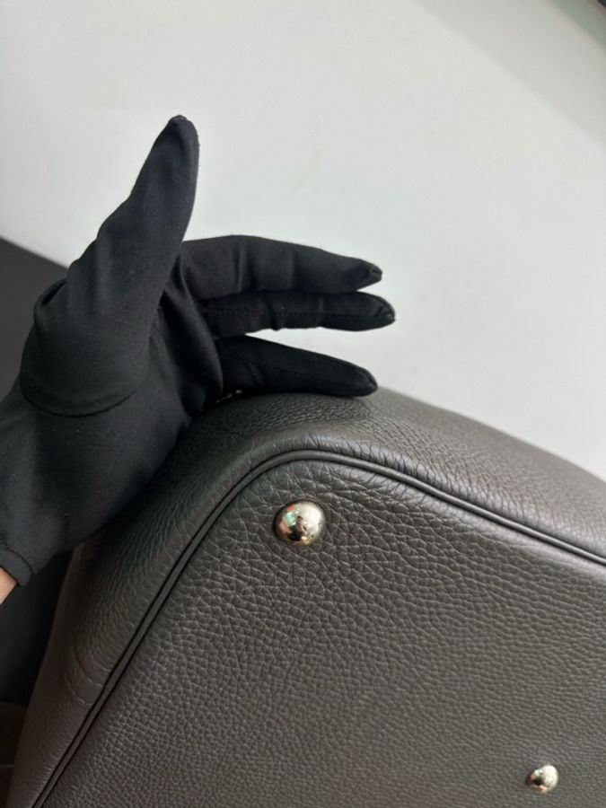 Hermès 愛馬仕Bolide45石墨灰 銀扣 TC皮鎖具-12