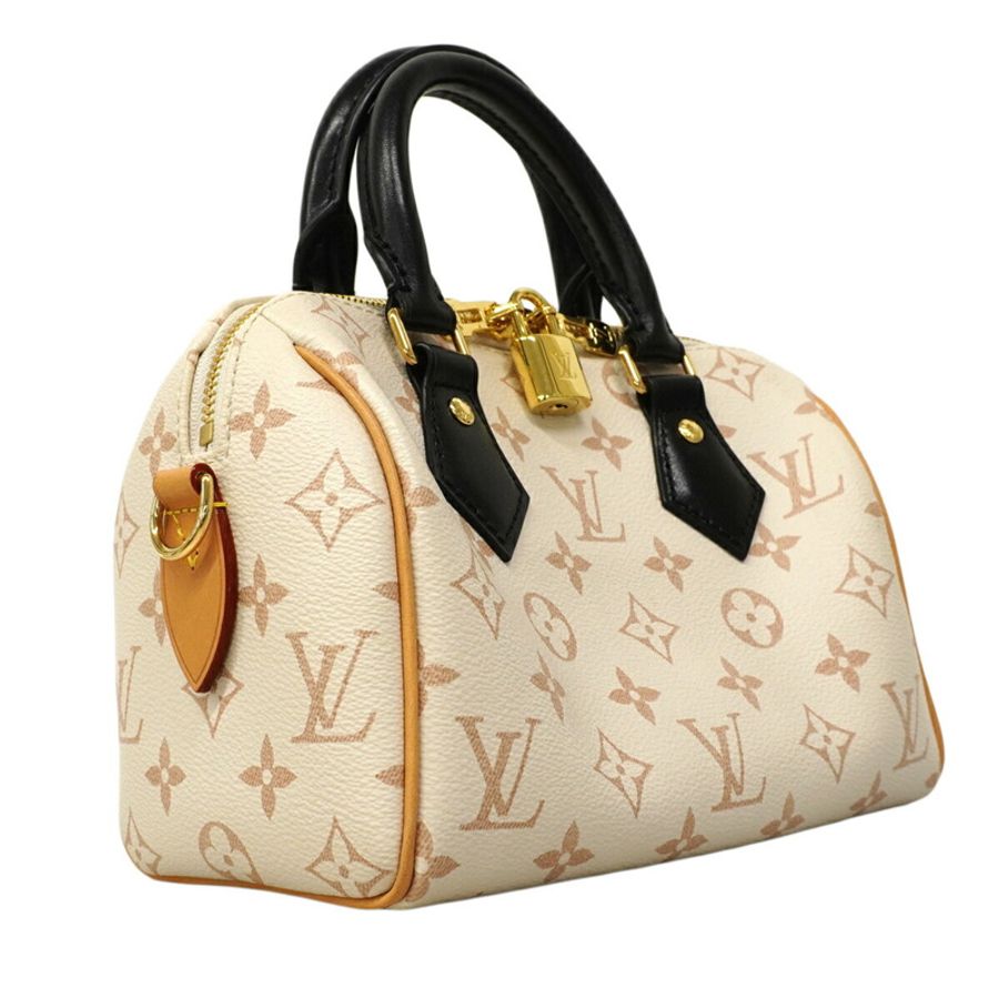 路易威登 Monogram Dune Speedy Bandoulière 20 手提包 M46906 米色黑色兩用包（女士款）-1