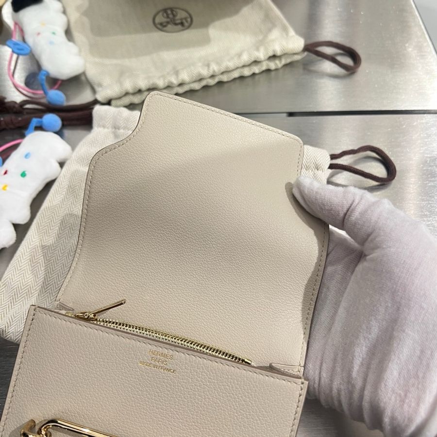 爱马仕Hermes roulis slim钱包 冰川白金扣 ec皮-7