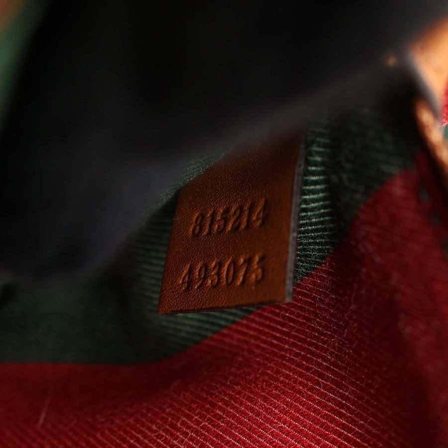 淺棕色 原花帆布 GG Emblem Medium 兩用包【GUCCI 古馳】 815214-4