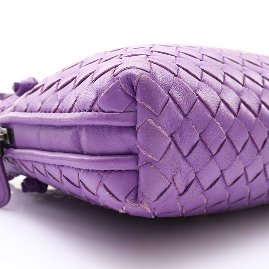 紫色 編織羊皮 Nodini 肩背包【BOTTEGA VENETA BV 寶緹嘉】 245354-7