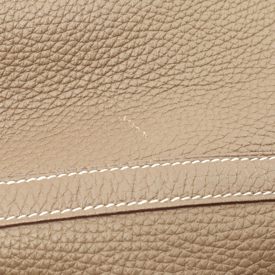 大象灰 Clemence牛皮 Picotin Lock 22 手提包 Z刻 銀扣【HERMES 愛馬仕】-9