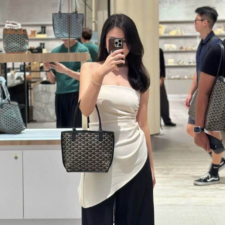 GOYARD 新版Anjou Mini Tote - 黑-15
