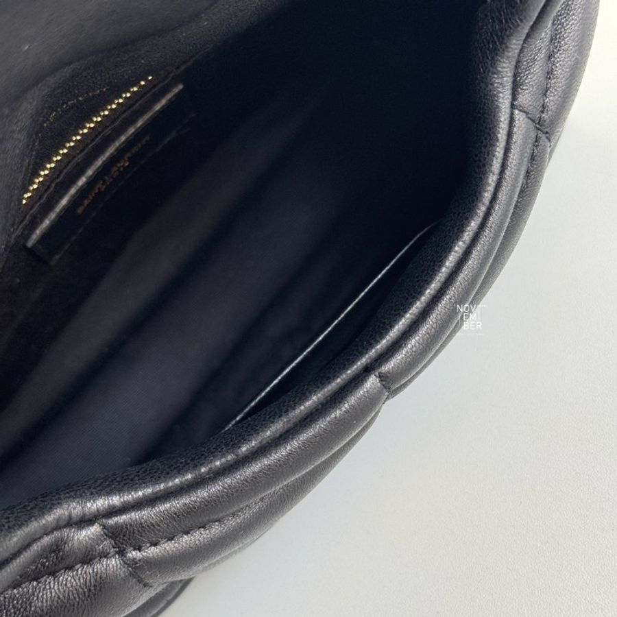 98新🖤 Saint Laurent YSL 聖羅蘭 LouLou Puffer Mini 黑金-5