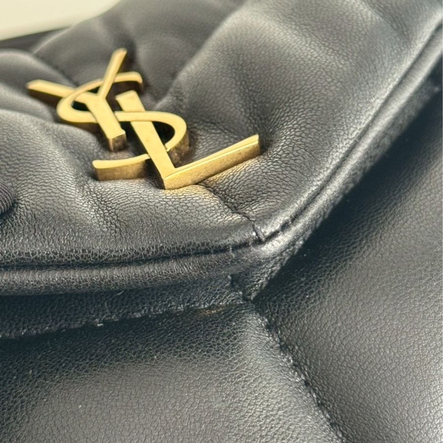 98新🖤 Saint Laurent YSL 聖羅蘭 LouLou Puffer Mini 黑金-23