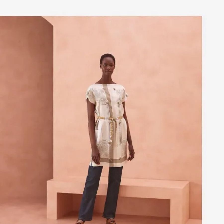愛馬仕 Hermes  真絲連衣裙 38碼 僅試穿-8