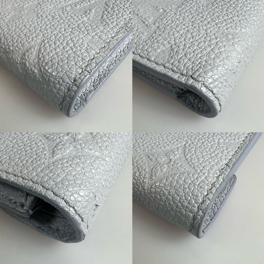 LV M83271/晶片款 淺藍壓紋victorine短夾-14