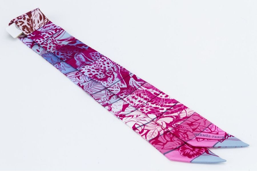 Hermes Twilly長條絲巾-5