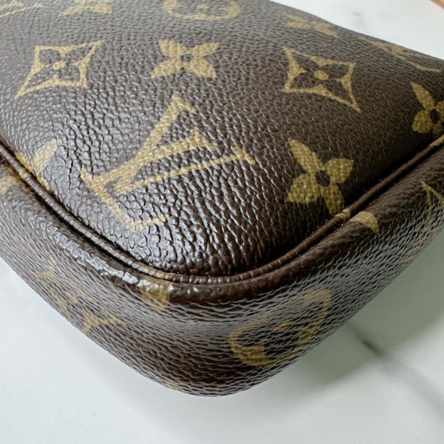 LV Pochette老花麻將包-8