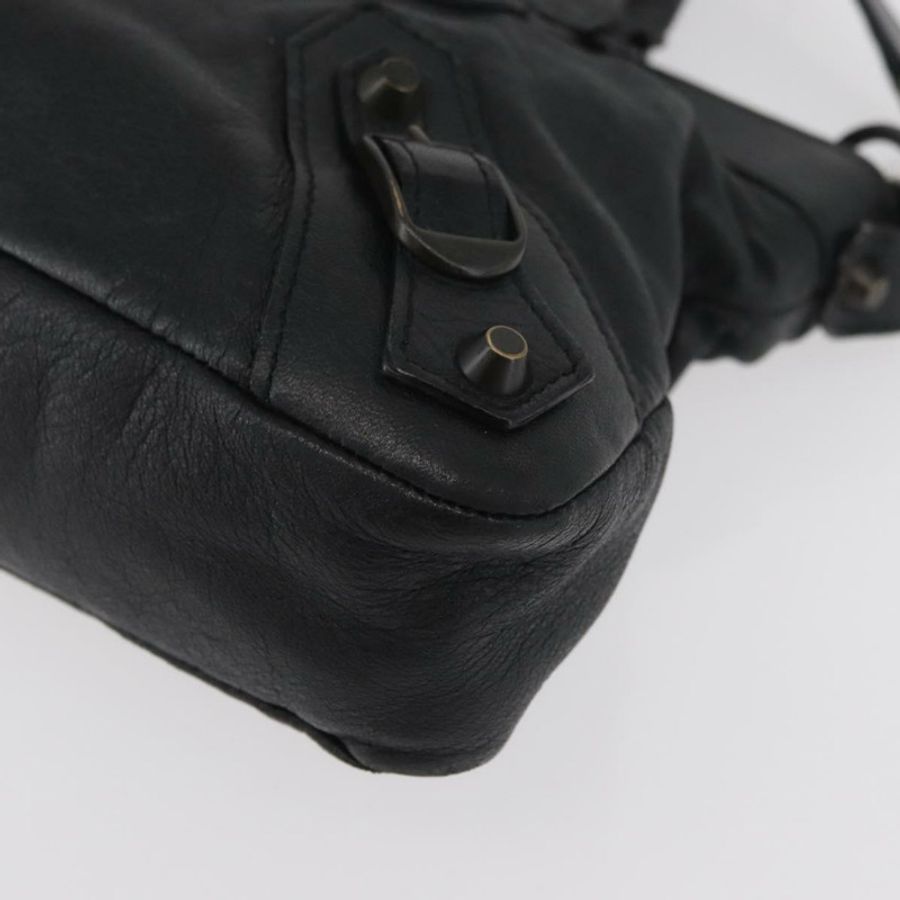 【日本直送】BALENCIAGA The First 手提包 皮革 2way 黑色 103208 正品 180633SAM-15
