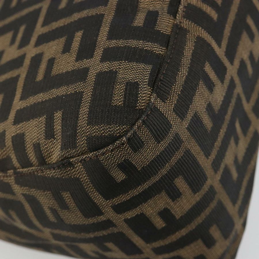 【日本直送】FENDI Zucca帆布Mamma Baguette單肩包 棕色/黑色 正品 180861A-16